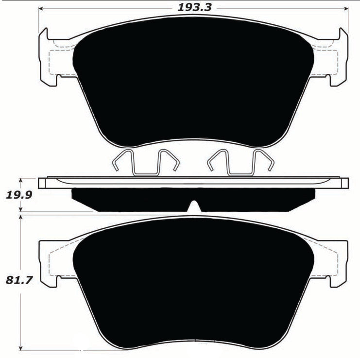 Porterfield Brake Pads for 2015 BENTLEY FLYING SPUR