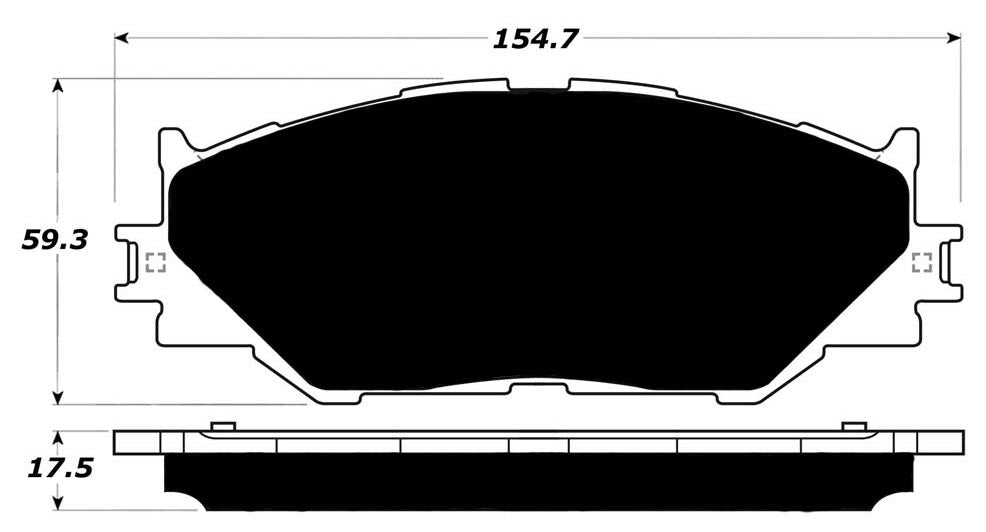 Porterfield Brake Pads for 2015 LEXUS IS250 SEDAN F Sport pkg