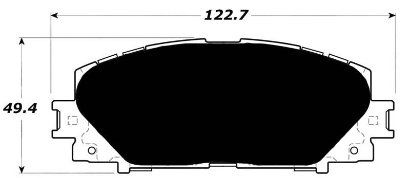 Porterfield Brake Pads for 2014 TOYOTA YARIS R/Drums