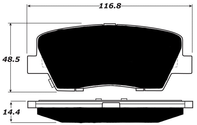 Porterfield Brake Pads for 2014 HYUNDAI GENESIS COUPE Premium