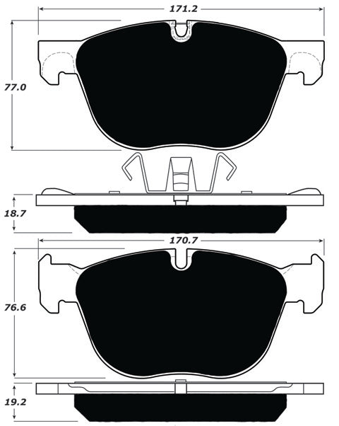 Porterfield Brake Pads for 2017 BMW X4 - M40i