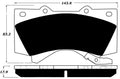 Porterfield Brake Pads for 2015 TOYOTA SEQUOIA
