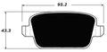 Porterfield Brake Pads for 2016 VOLVO S80 Fwd 300mm Front Disc w/Manual PB