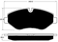 Porterfield Brake Pads for 2015 FREIGHTLINER SPRINTER 2500