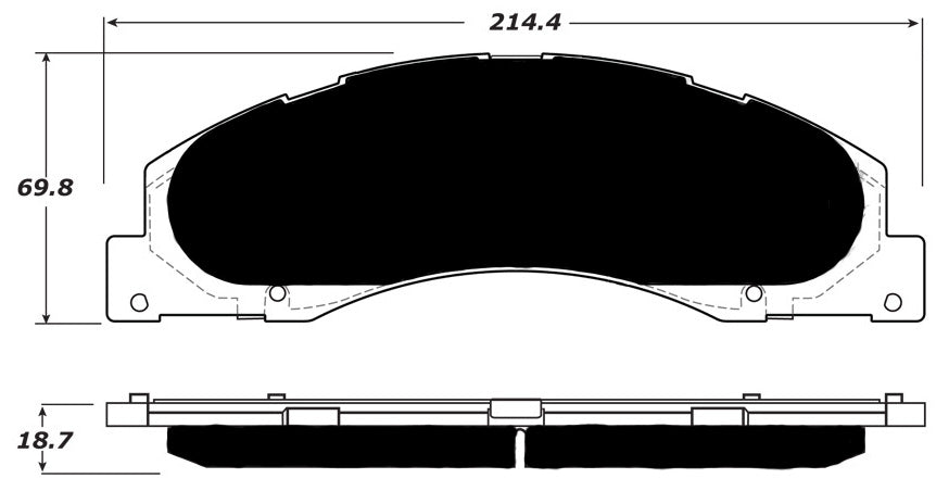 Porterfield Brake Pads for 2018 FORD E150, ECONOLINE