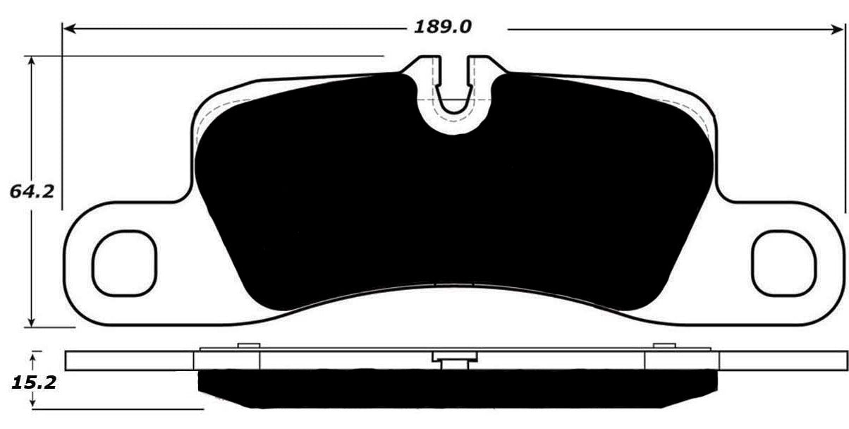 Porterfield Brake Pads for 2016 PORSCHE CAYENNE Ceramic Discs