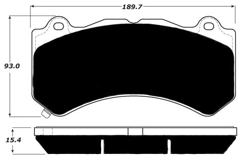 Porterfield Brake Pads for 2017 CADILLAC ELMIRAJ