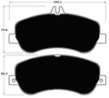 Porterfield Brake Pads for 2014 MERCEDES-BENZ GLK250