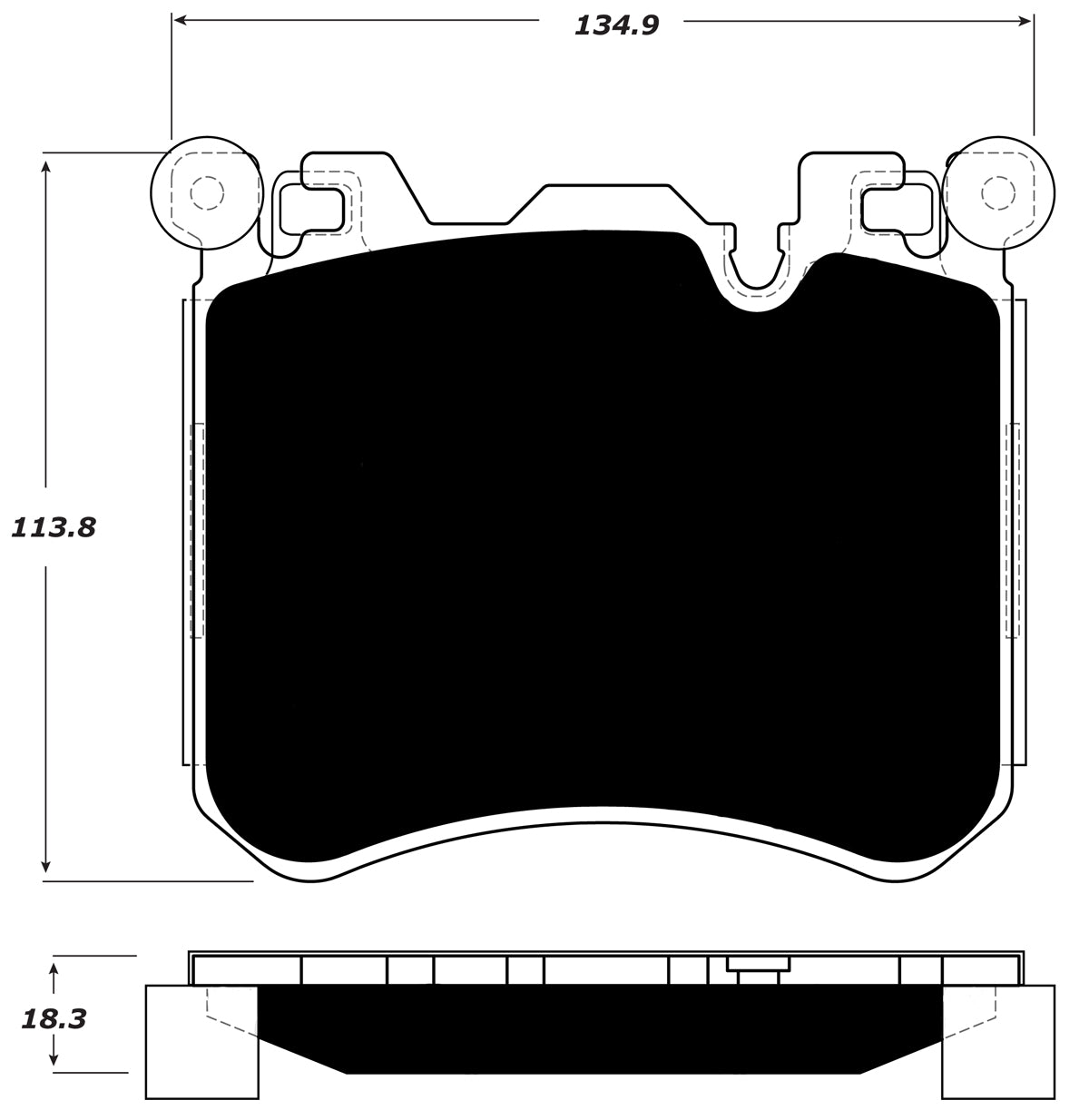 Porterfield Brake Pads for 2015 BMW X5 50i "M" Performance Brakes