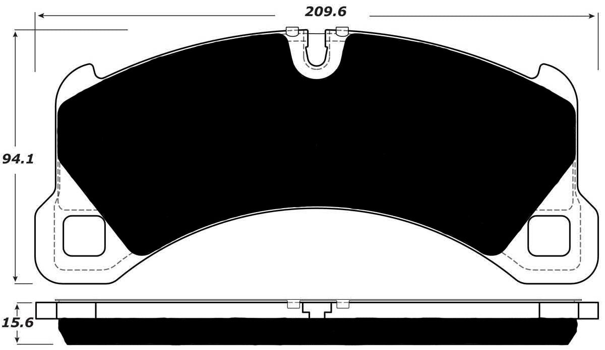 Porterfield Brake Pads for 2016 PORSCHE MACAN