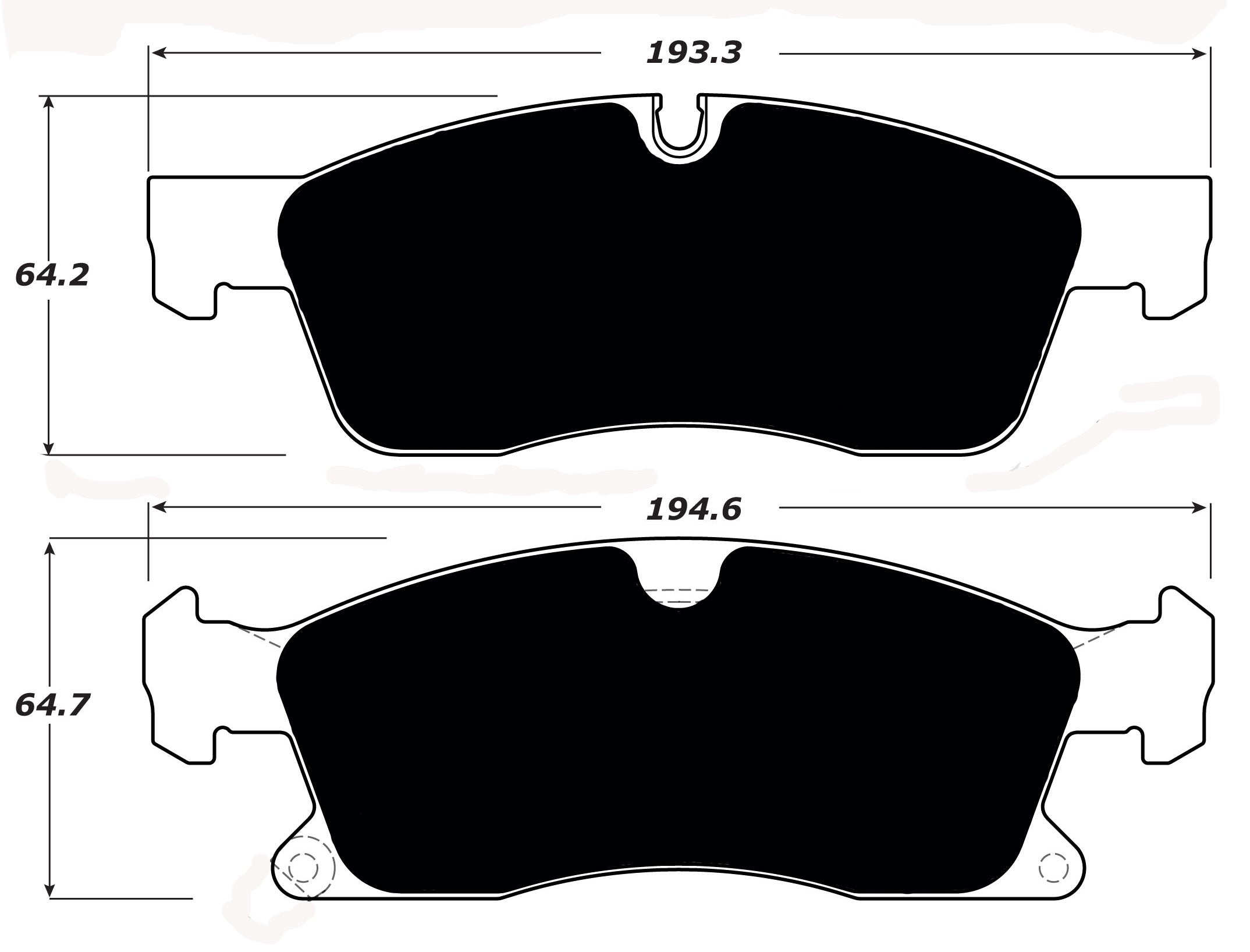 Porterfield Brake Pads for 2015 MERCEDES-BENZ GL350 BlueTec