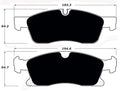Porterfield Brake Pads for 2017 DODGE DURANGO