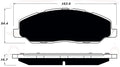 Porterfield Brake Pads for 2014 FORD MUSTANG V6