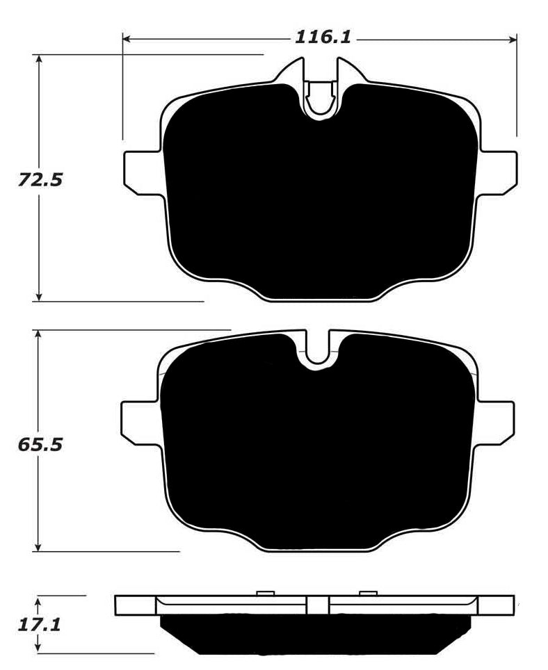 Porterfield Brake Pads for 2017 BMW 540i