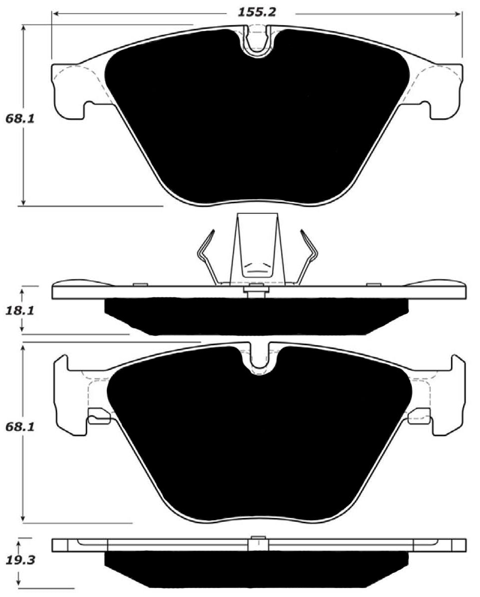 Porterfield Brake Pads for 2017 BMW 640i