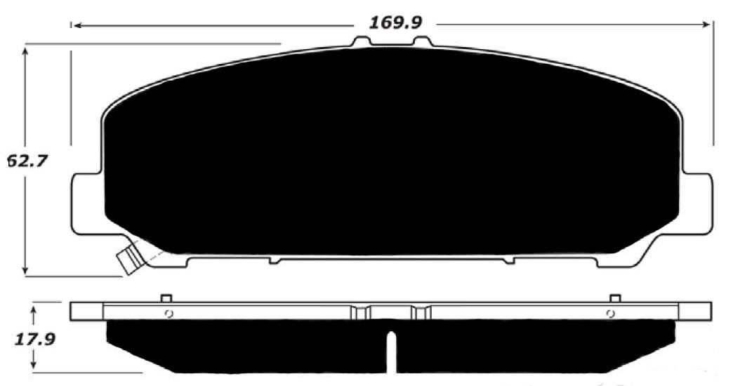Porterfield Brake Pads for 2015 INFINITI QX80