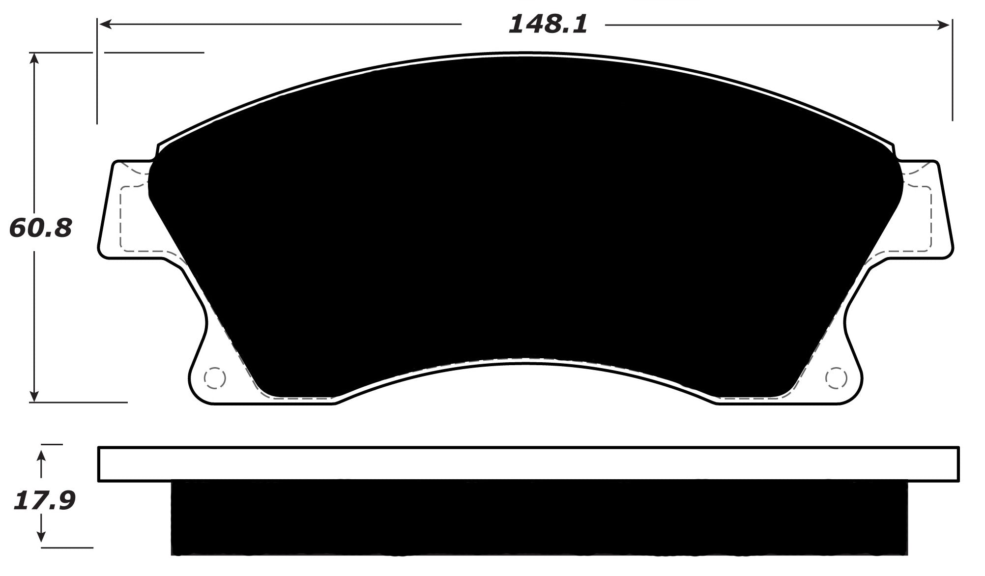 Porterfield Brake Pads for 2015 CHEVROLET CRUZE