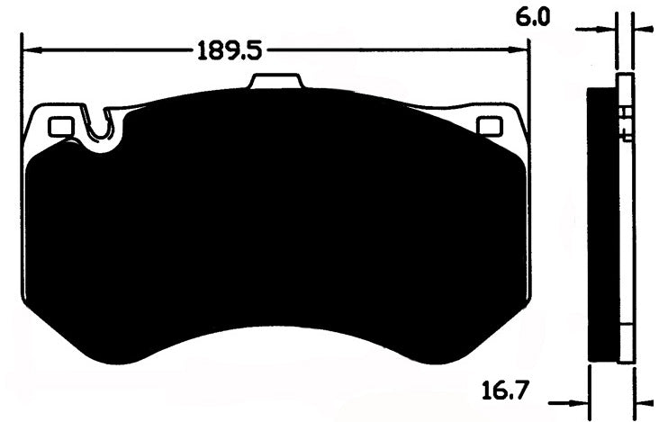 Porterfield Brake Pads for 2014 MERCEDES-BENZ CLS63 AMG - w/Ceramic Discs