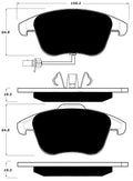 Porterfield Brake Pads for 2015 AUDI A5/A5 Quattro - 314mm Front Disc