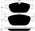 Porterfield Brake Pads for 2015 AUDI A7/A7 Quattro TFSI