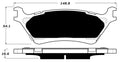 Porterfield Brake Pads for 2016 FORD F150 2WD W/MANUAL PB