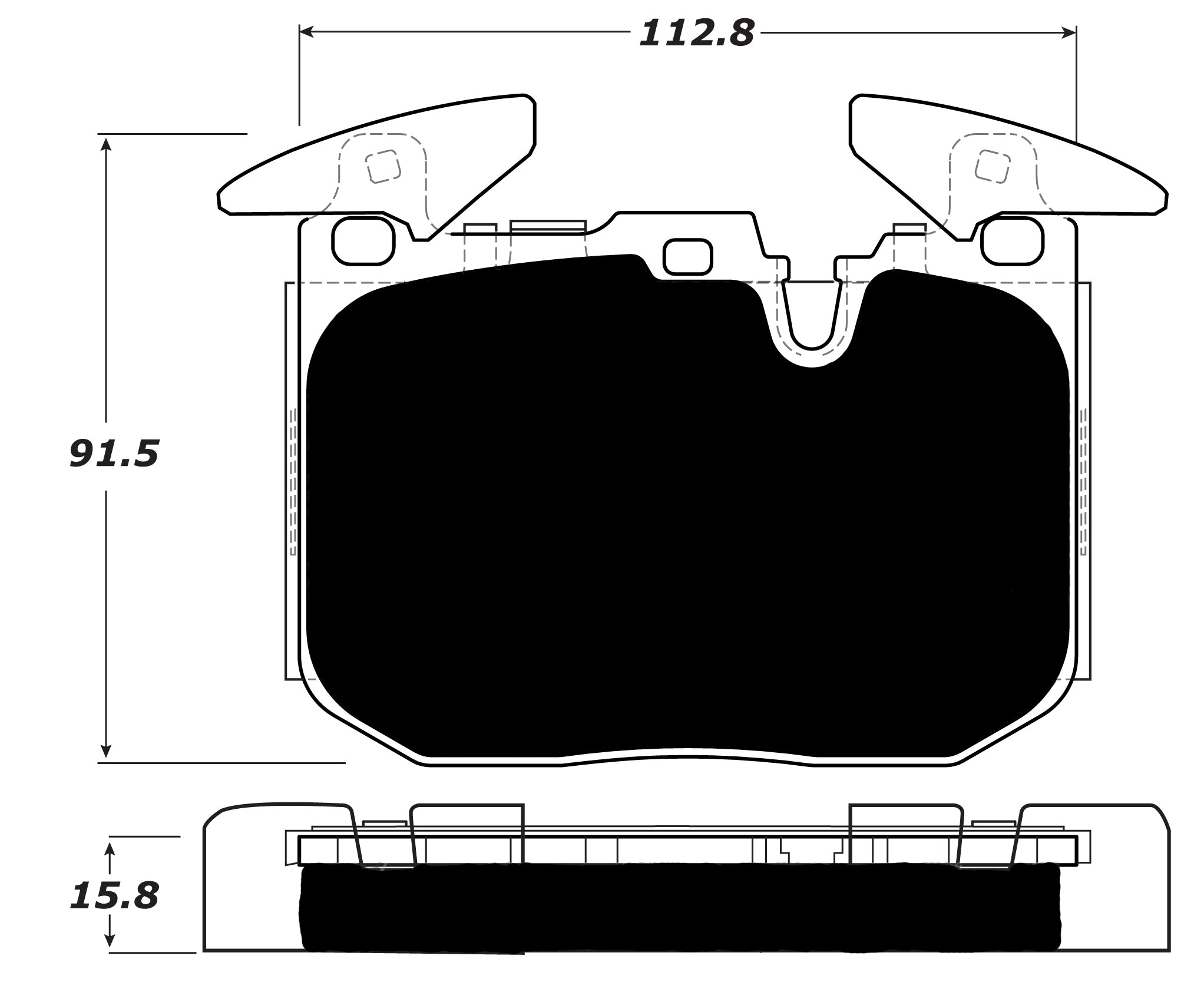 Porterfield Brake Pads for 2015 BMW 435i/xDrive/GT Base - M Sport Pkg w/340mm FD