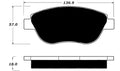 Porterfield Brake Pads for 2014 FIAT 500 Abarth