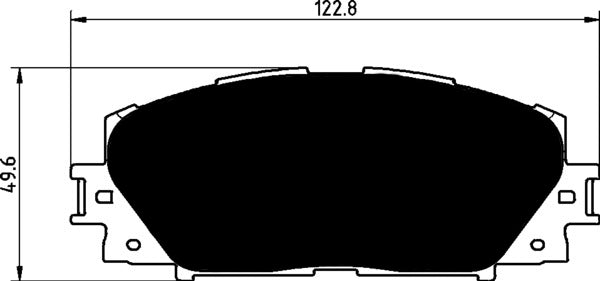 Porterfield Brake Pads for 2014 TOYOTA YARIS