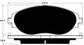 Porterfield Brake Pads for 2015 VOLKSWAGEN CC/Passat CC - 3.6L VR-6