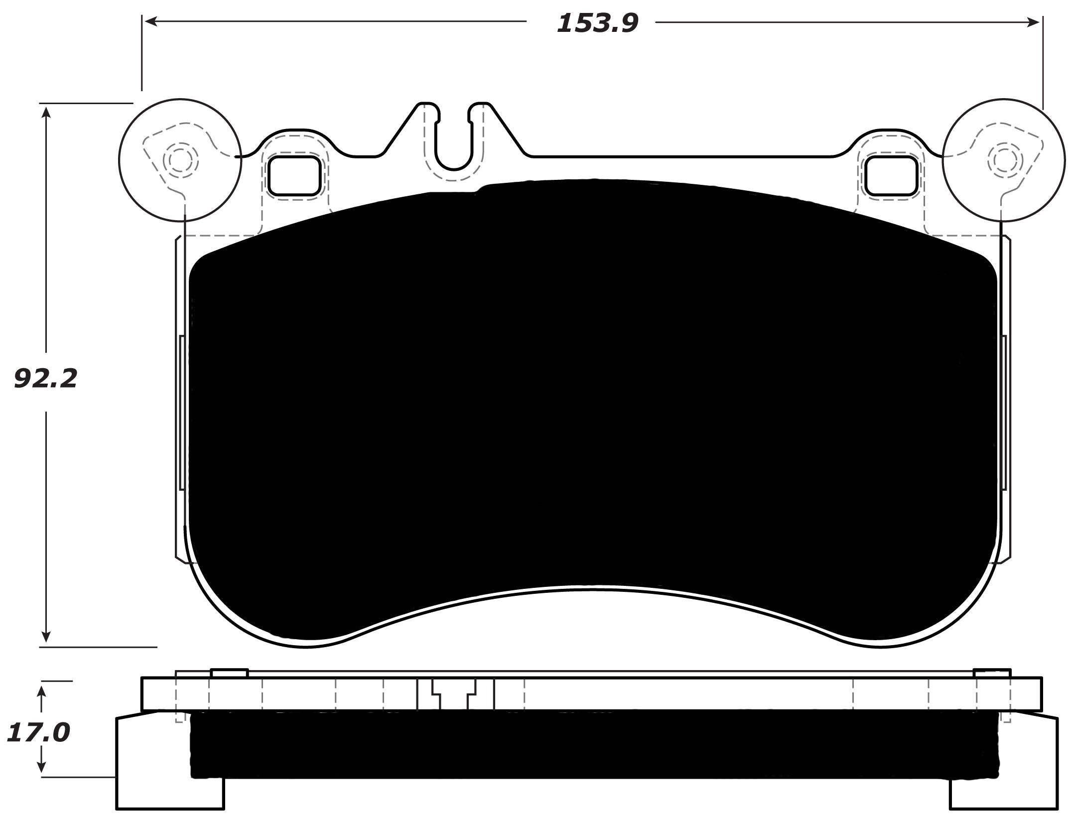 Porterfield Brake Pads for 2016 MERCEDES-BENZ CLS500