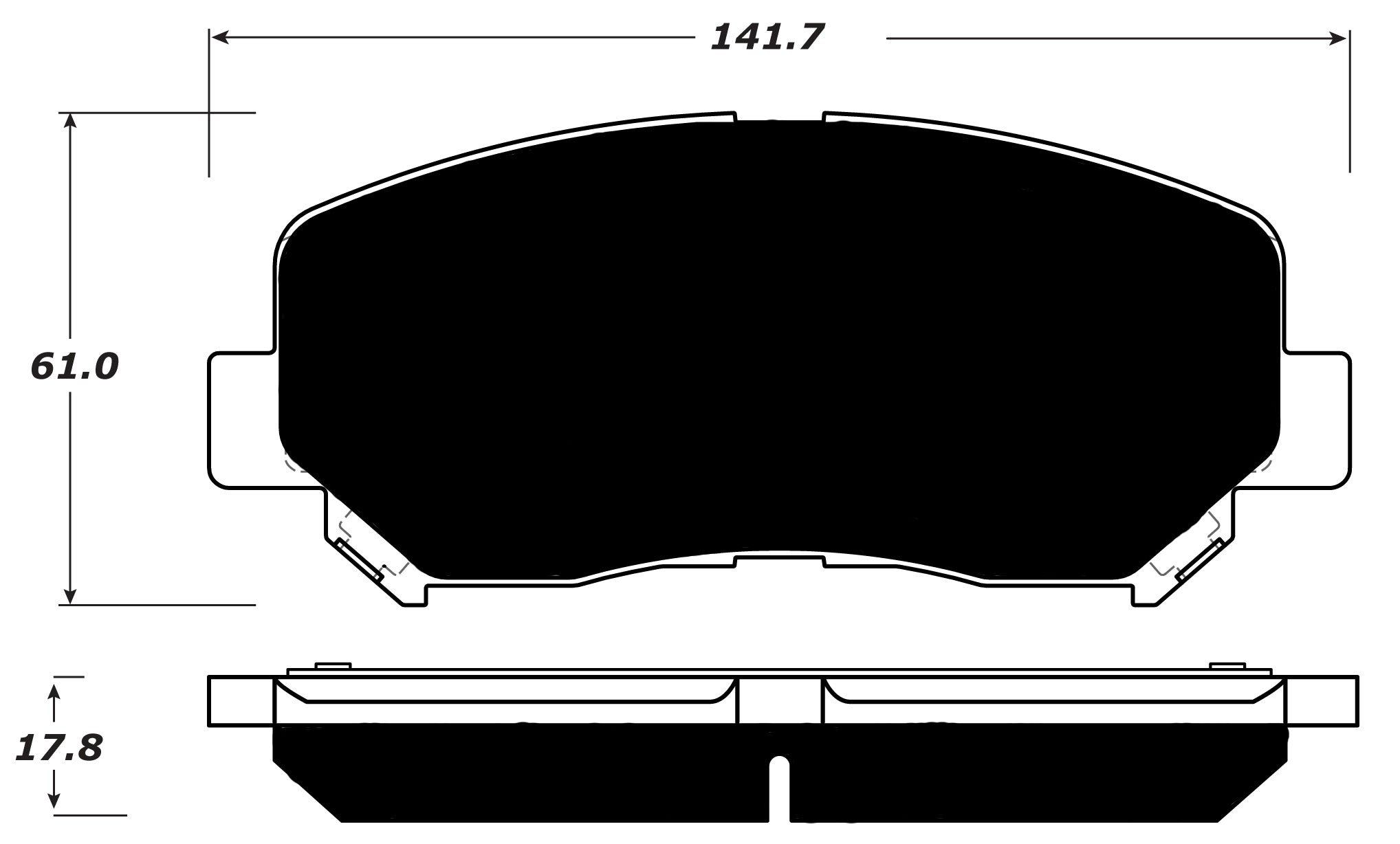 Porterfield Brake Pads for 2015 DODGE DART