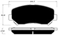 Porterfield Brake Pads for 2016 DODGE DART