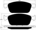 Porterfield Brake Pads for 2017 FORD ESCAPE 1.6L 4WD