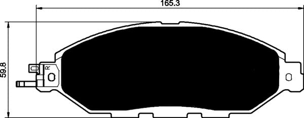 Porterfield Brake Pads for 2016 NISSAN PATHFINDER