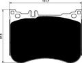 Porterfield Brake Pads for 2019 MERCEDES-BENZ SL450 HD Brake w/360mm Front Disc