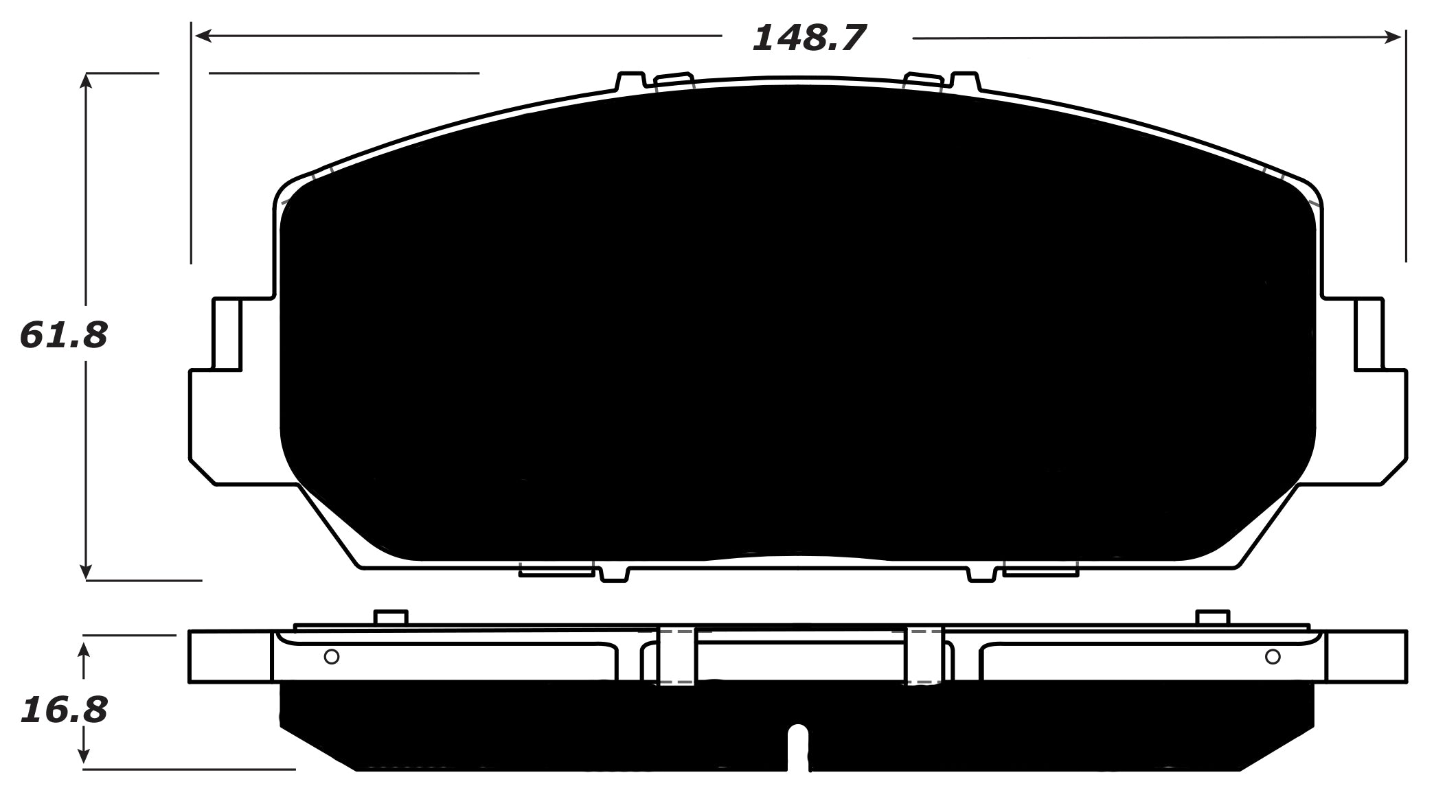 Porterfield Brake Pads for 2016 ACURA RDX
