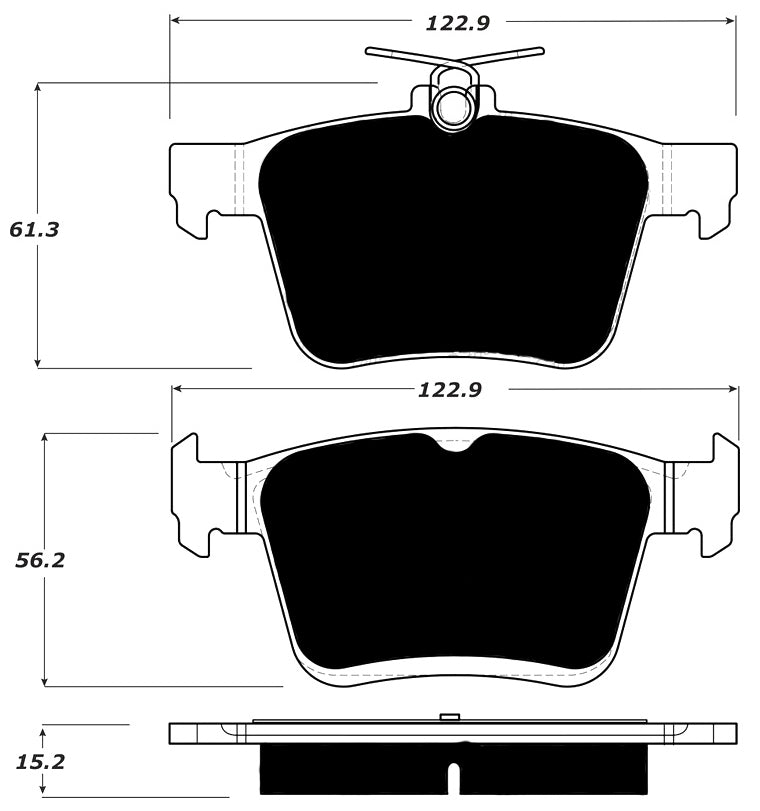 Porterfield Brake Pads for 2018 VOLKSWAGEN GOLF - w/276mm Front Discs