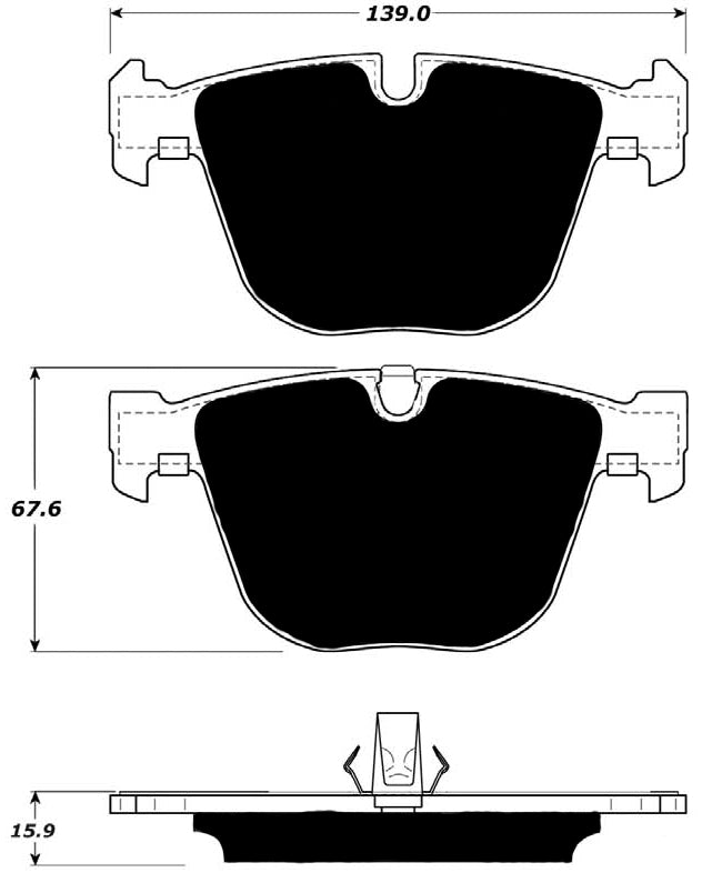 Porterfield Brake Pads for 2015 BMW X5 M