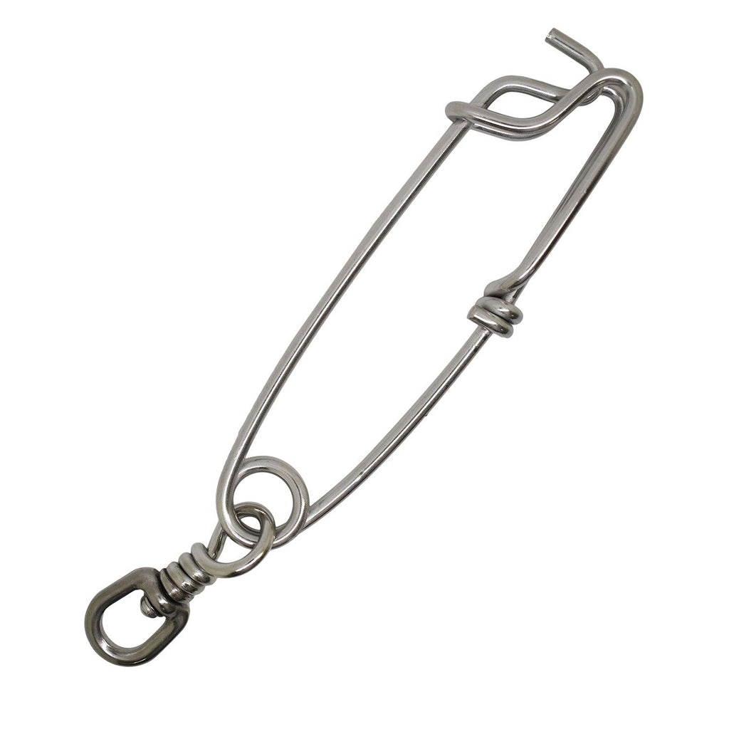 Scuba Diving Spearfishing Stainless Steel Shark Clip with Bolt 5" x 1"