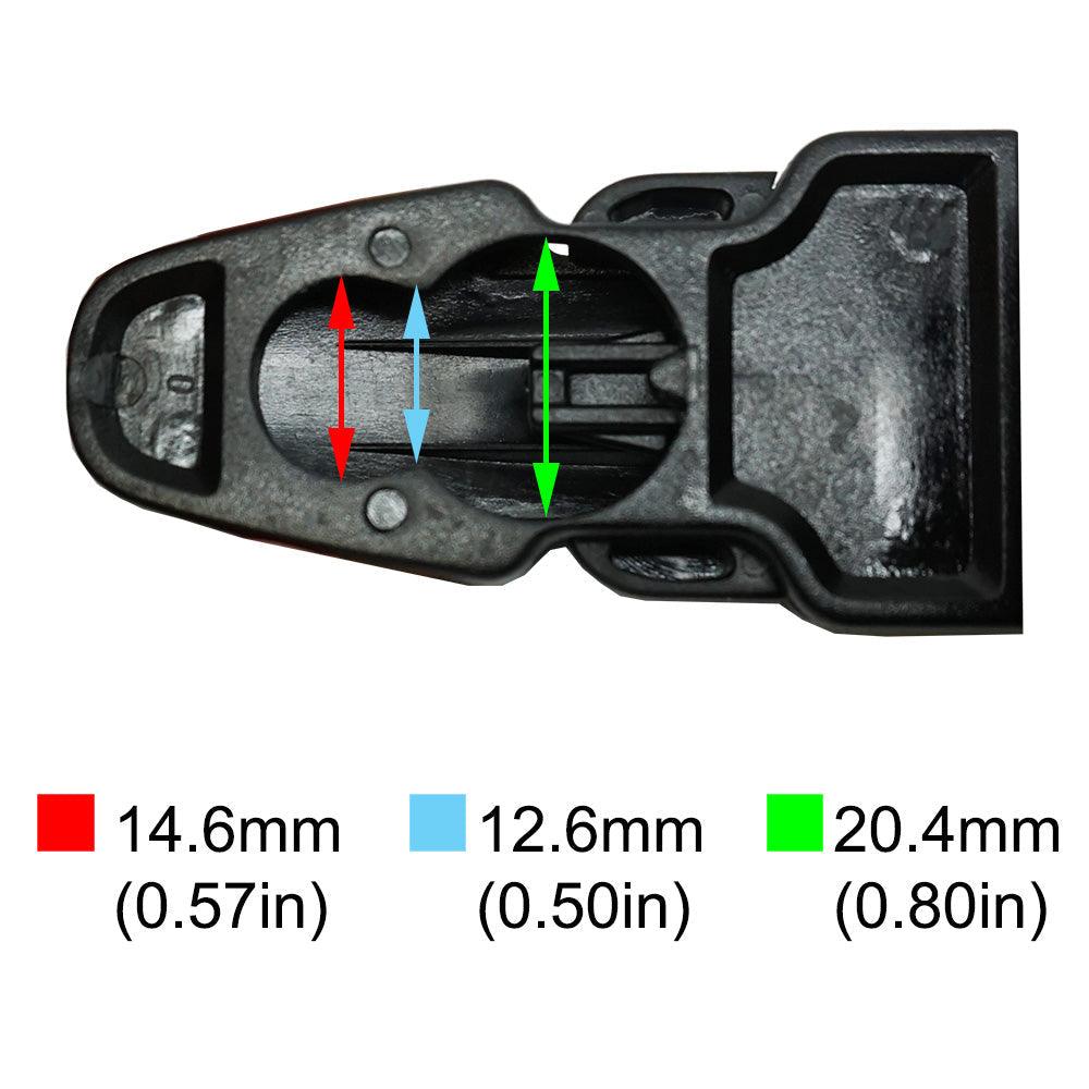 Scuba Choice Diving Universal Fin Strap with Quick Release Buckles - PAIR