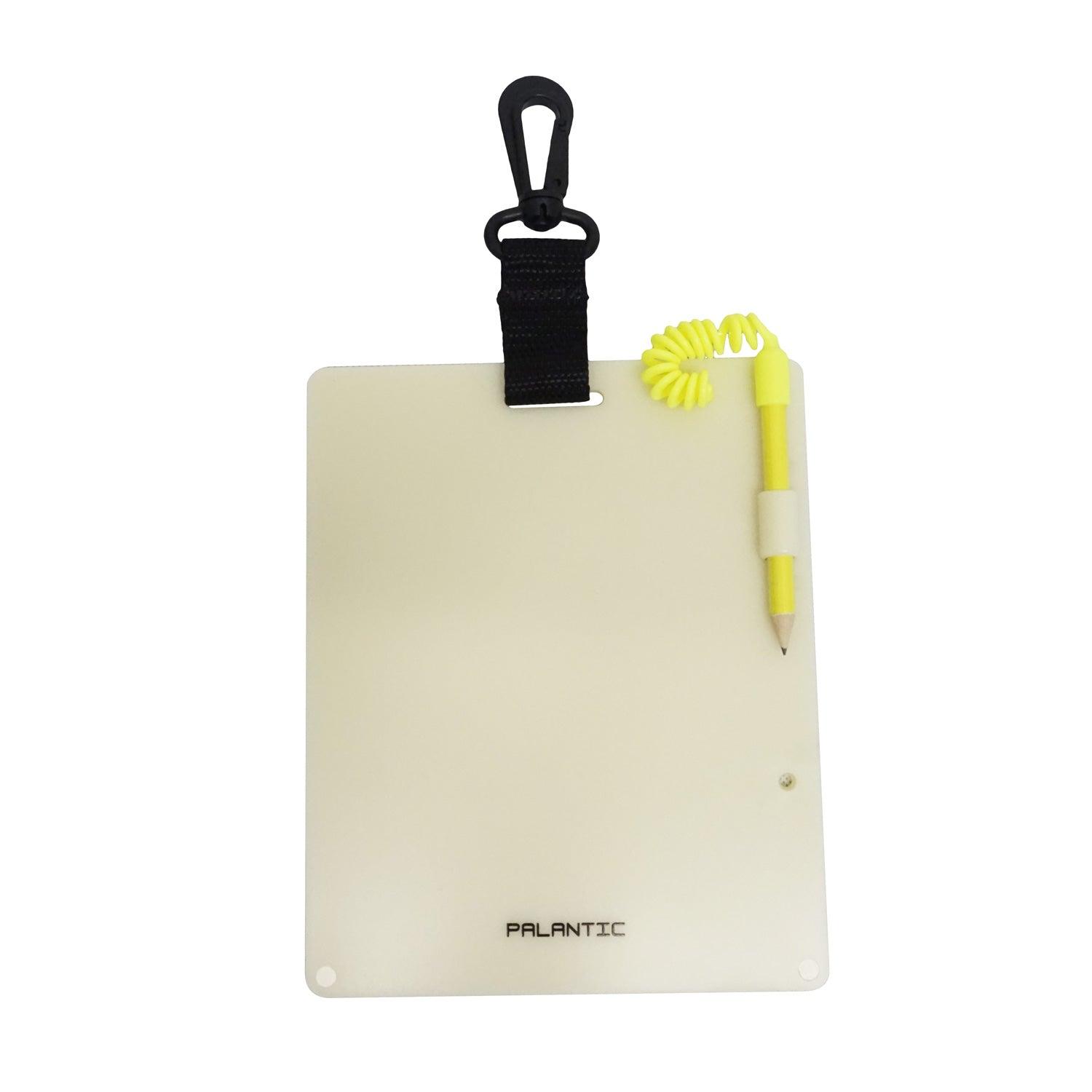 Palantic Scuba Diving 7.25" x 6" Writing Dive Slate with Pencil Glow In the Dark