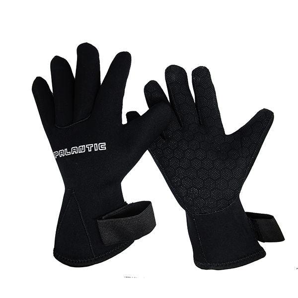 Spearfishing Palantic Black 3mm Neoprene Gloves Extra Warmth Titanium Coating