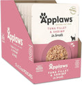 Applaws Natural Wet Cat Food in Broth, Limited Ingredient Wet Cat Food Pouches, No Additives, Made with Natural Ingredients, Tuna Fillet with Shrimp in Broth (12 x 5.3oz Pouches) - PhishStones Products