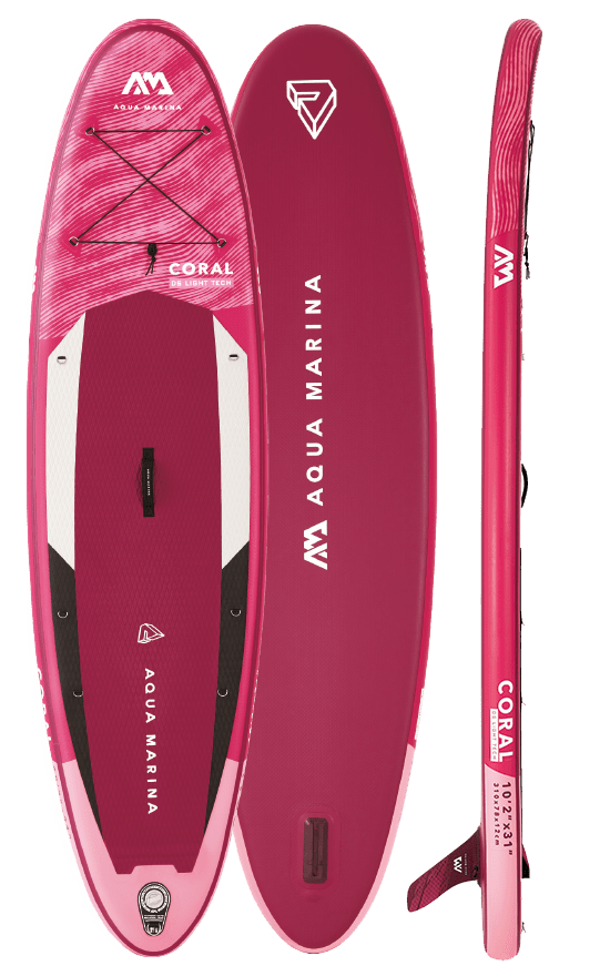 Aqua Marina CORAL 10'2" Inflatable Paddle Board All - Around Advanced SUP - PhishStones Products