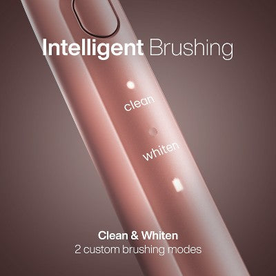 AquaSonic Icon Rechargeable Electric Toothbrush Magnetic Holder, Slim Travel Case, 2 Brushing Modes, Timer Pink - Imperfect Box - PhishStones Products