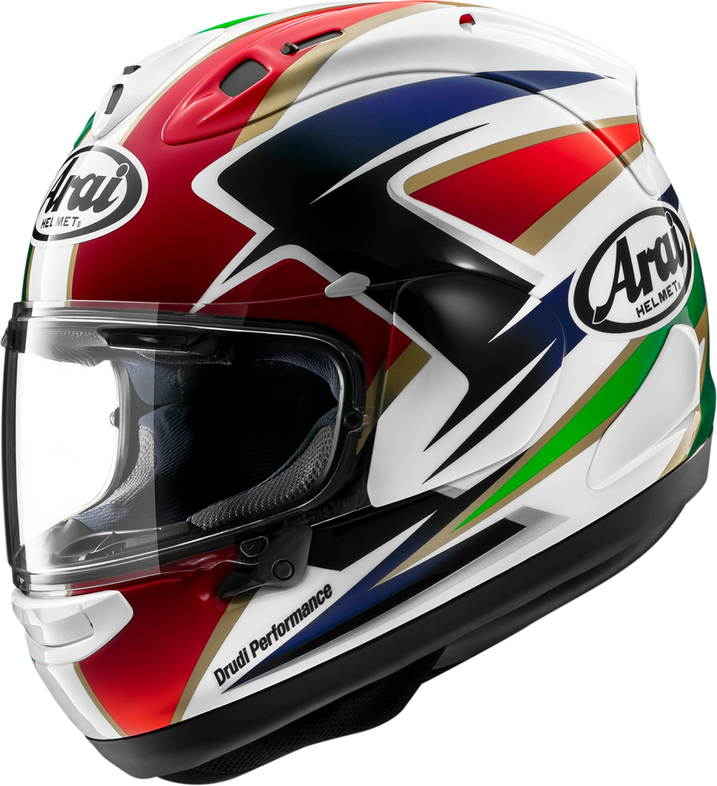 ARAI HELMETS, ARAI Helmets Corsair-X Cadalora Restyle Helmet – Large, VAS Shield Mechanism and Advanced Ventilation