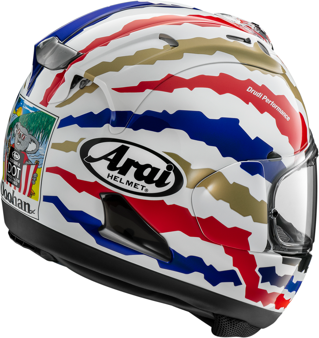 ARAI HELMETS, ARAI Helmets Corsair-X Helmet with Doohan Restyle - 2XL (Part Number 0101-18547)