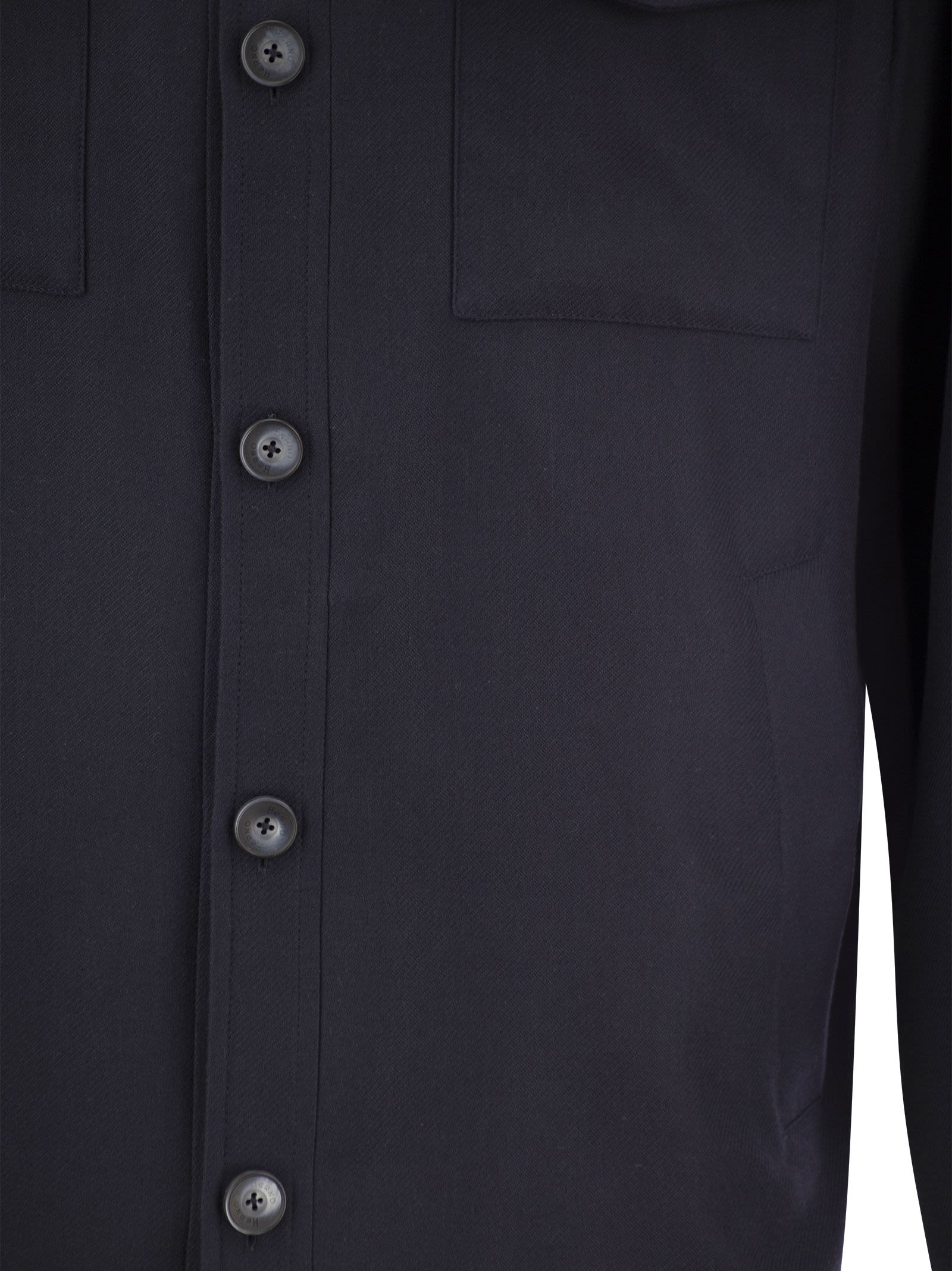 Herno Men Rain Cotton Cashmere Shirt