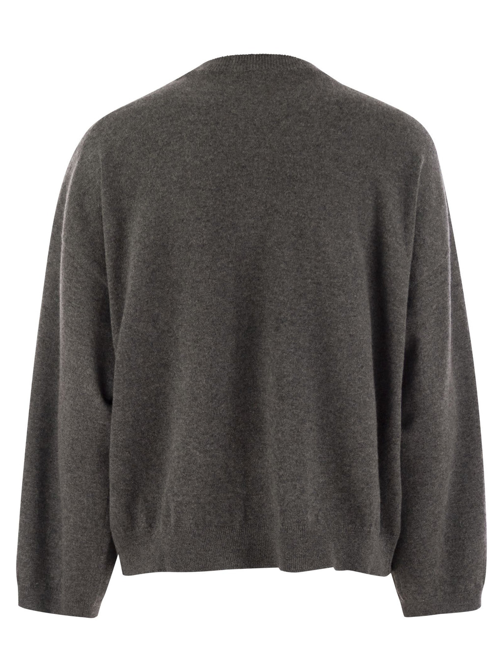 Brunello Cucinelli Women Cashmere Sweater With Breast Pocket And Necklace