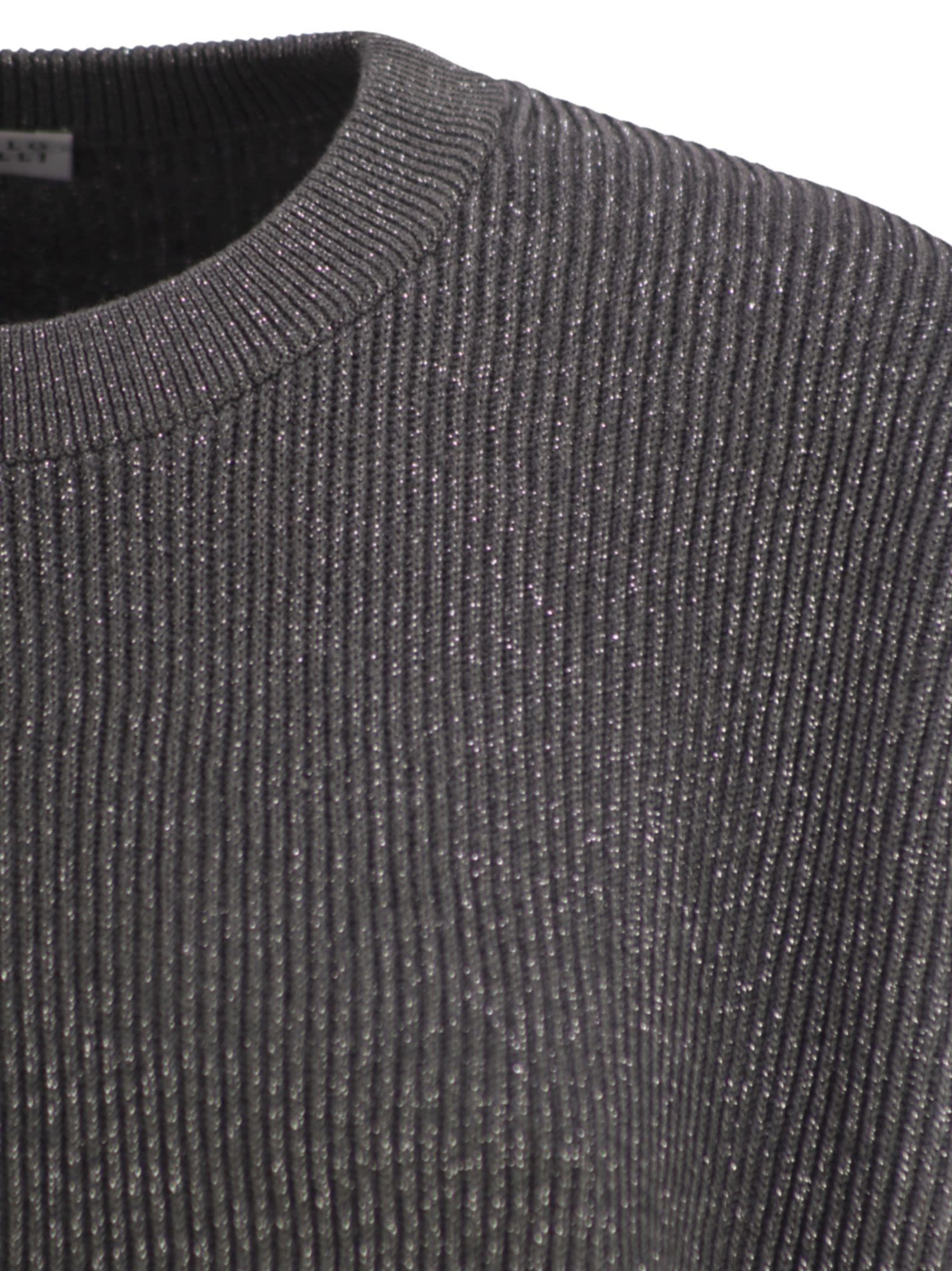 Brunello Cucinelli Women Cotton And Viscose Rib Sweater